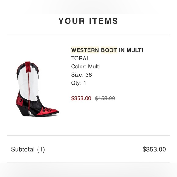 BRAND NEW!! Revovle Western boots. Worn once. Like new. Great condition. - Picture 6 of 6